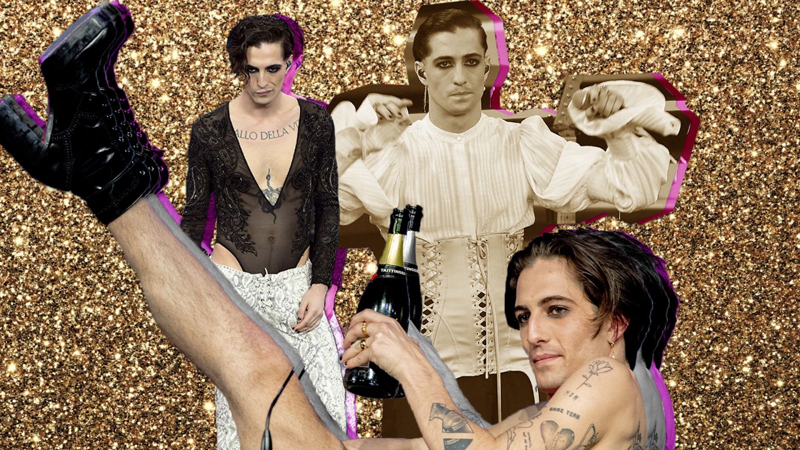 Damiano David, de Måneskin, un icono de la noche a la mañana