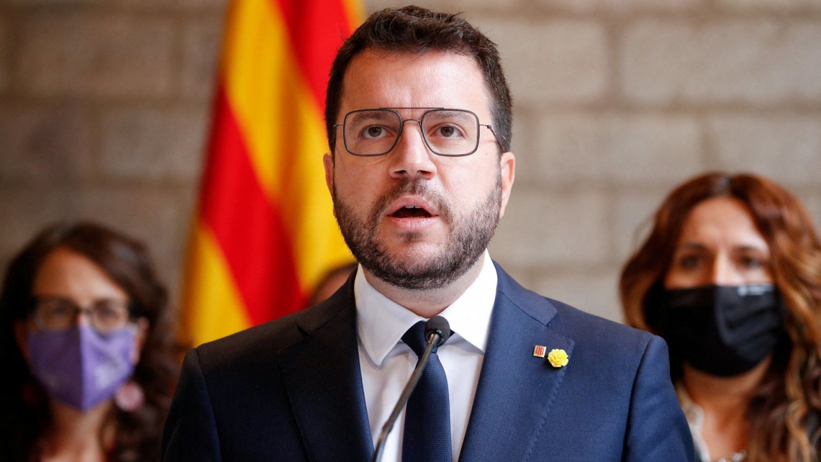 El presidente de la Generalitat, Pere Aragonès