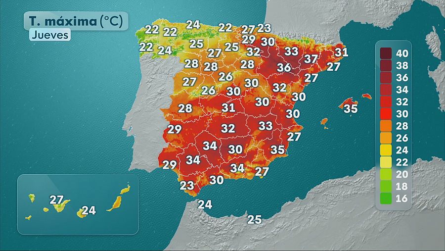 Máximas jueves