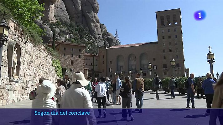 A Montserrat també se segueix amb devoció l'elecció del nou papa