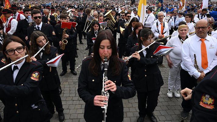 Domingo festivo en Roma por la celebración del Jubileo de las Bandas Musicales
