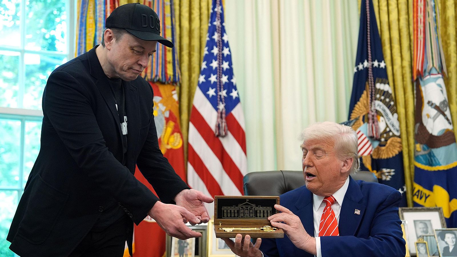 Trump elogia a Musk en su despedida de la Casa Blanca