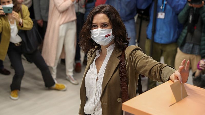 Vota Isabel Daz Ayuso, candidata del PP a la presidencia de la Comunidad de Madrid
